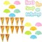Ice Cream Birthday Board Cutouts for Classroom Decorations (48 Pack)